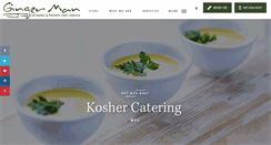 Desktop Screenshot of gingermancatering.com