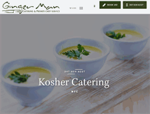 Tablet Screenshot of gingermancatering.com